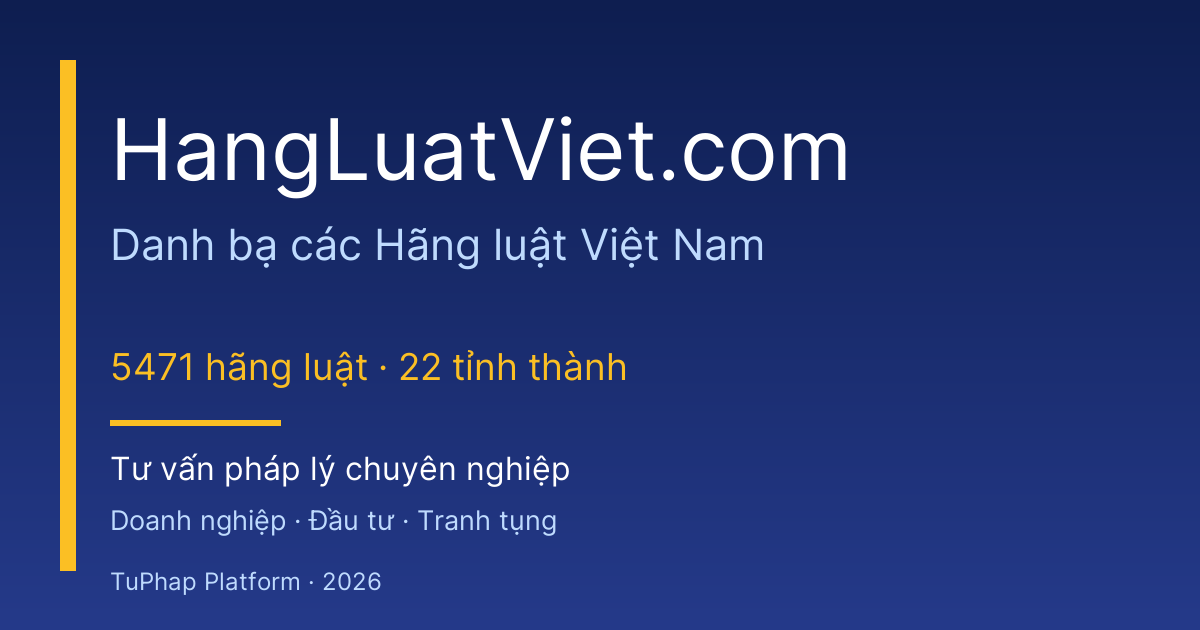 Xu Hướng Phân Hóa Lĩnh Vực Chuyên Môn Tại Hãng Luật Việt Nam: Nhìn Từ Góc Độ Nhu Cầu Thị Trường Năm 2026