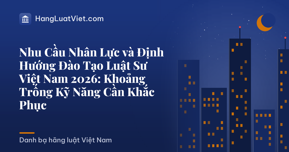 Nhu Cầu Nhân Lực và Định Hướng Đào Tạo Luật Sư Việt Nam 2026: Khoảng Trống Kỹ Năng Cần Khắc Phục