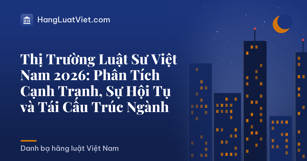 Thị Trường Luật Sư Việt Nam 2026: Phân Tích Cạnh Tranh, Sự Hội Tụ và Tái Cấu Trúc Ngành